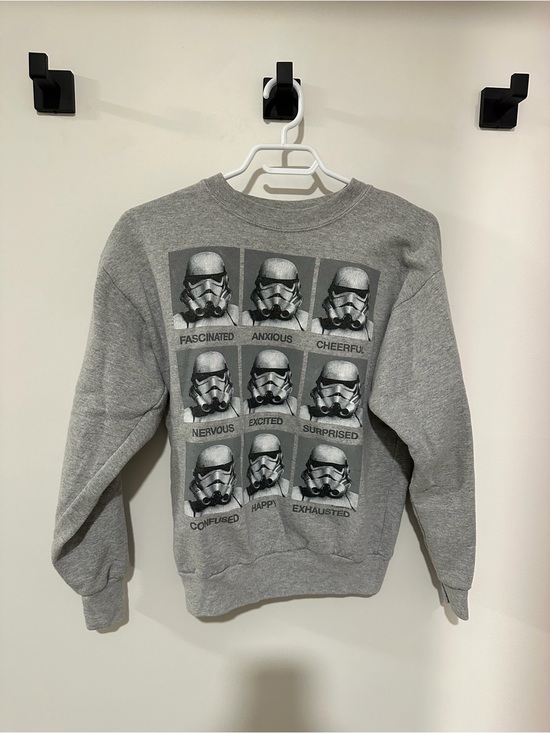 Sweaters - Grey Star Wars Stormtrooper Graphic Crewneck Sweatshirt
